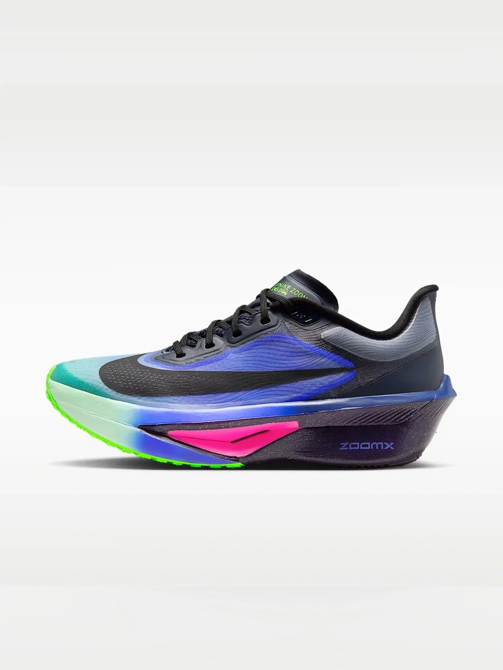 Nike women’s ZoomX Performance Running Shoe - Black/Blue/Pink/Green